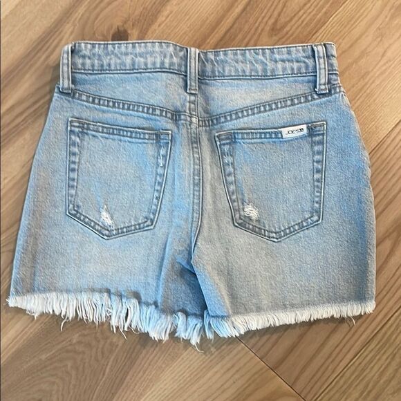 Joe's Jeans Light Blue Distressed Jean Shorts - Picture 5 of 5